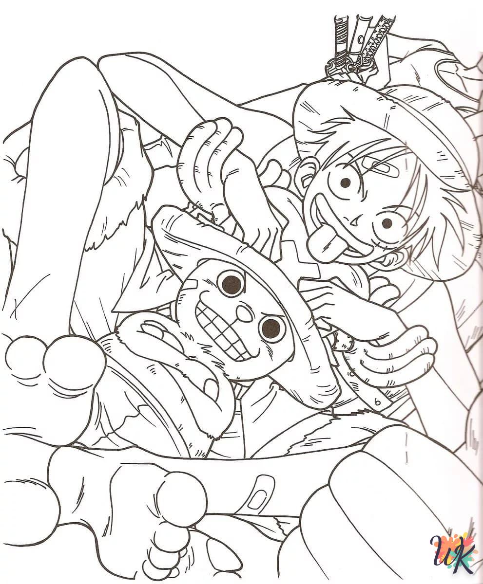 coloriage One Piece  à imprimer pour enfant de 3 ans