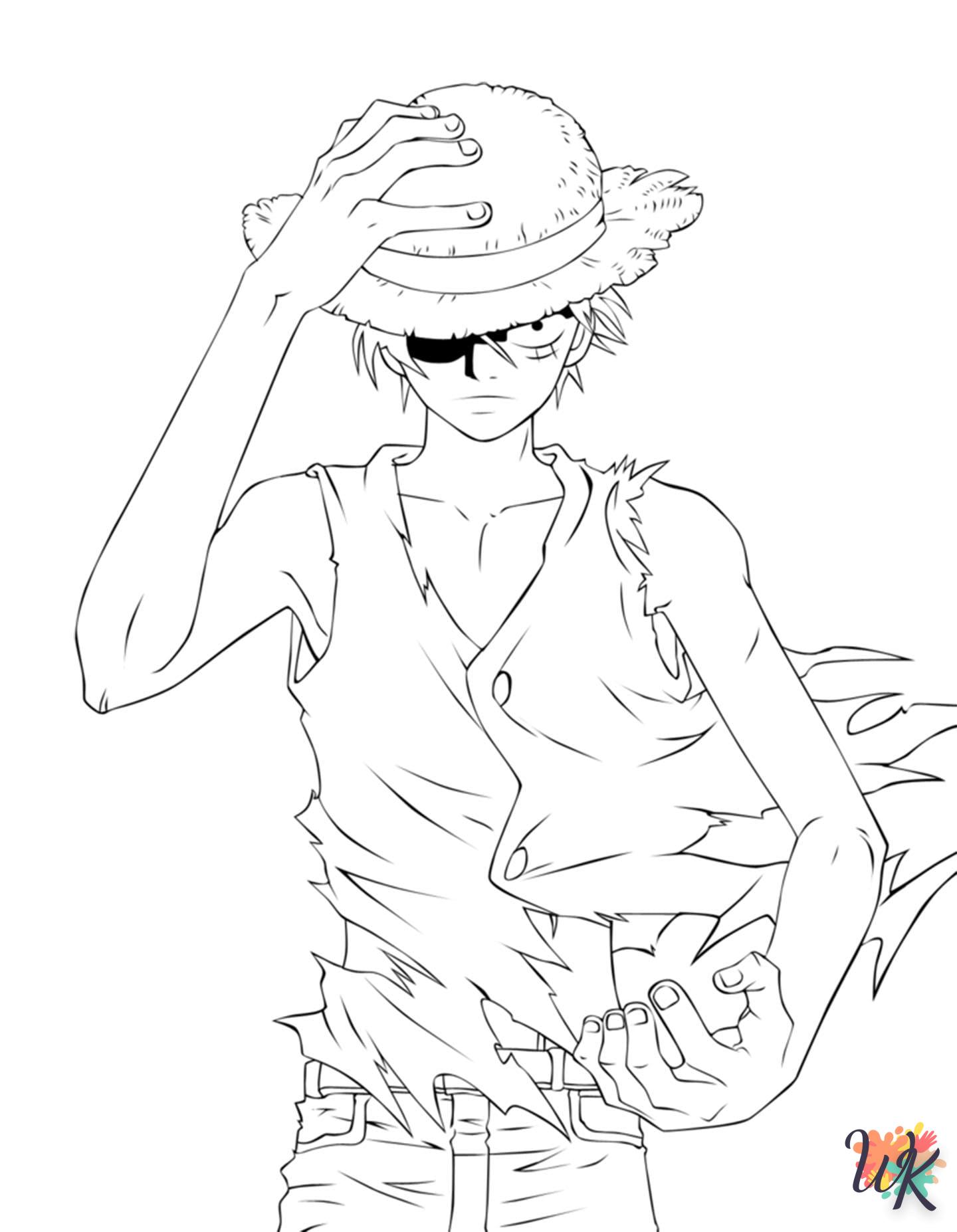 coloriage One Piece  à imprimer kawaii