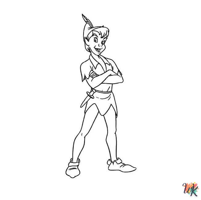 coloriage Peter Pan  en ligne maternelle