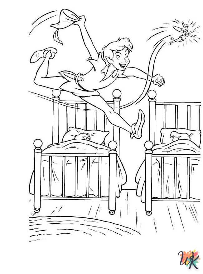 coloriage Peter Pan  à imprimer pour enfant de 3 ans
