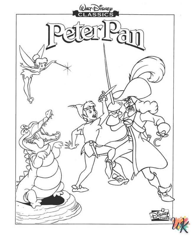 alphabet coloriage Peter Pan  en ligne