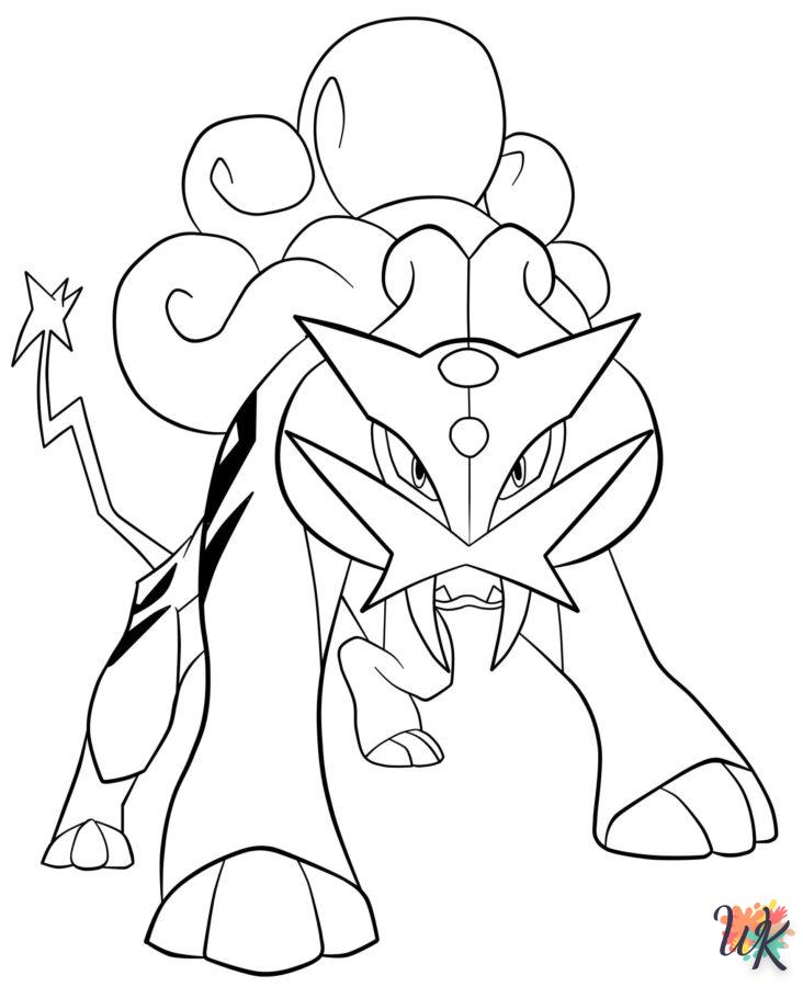 coloriage Pokemon Legendaire  pour lutter contre le stress