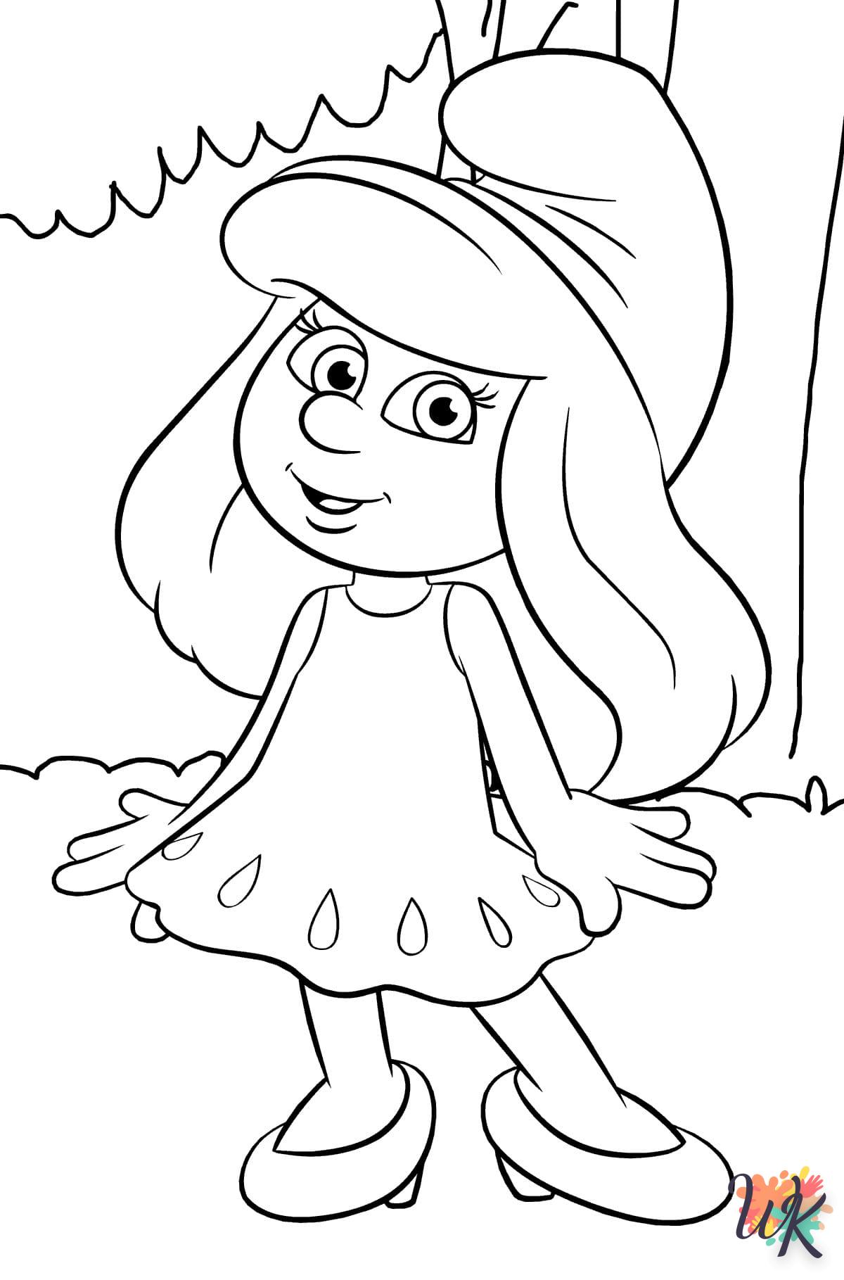 coloriage Schtroumpf  de pour enfants