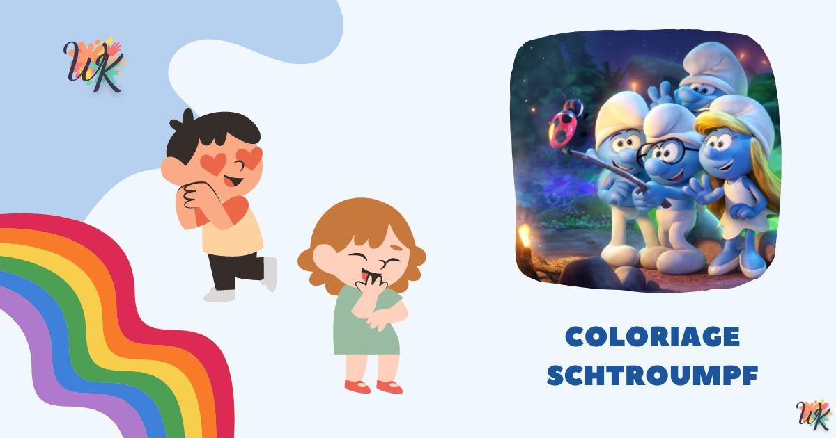 Coloriage Schtroumpf à imprimer gratuit pour les fans