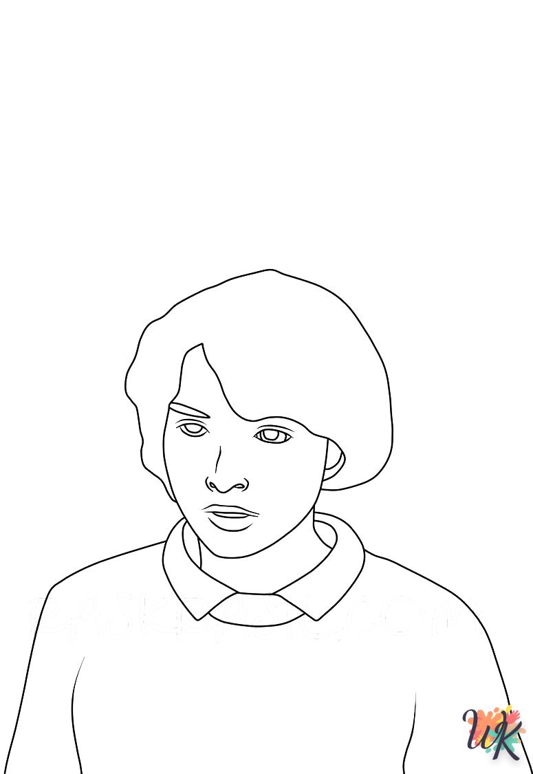 coloriage Stranger Things  educatif pour enfant