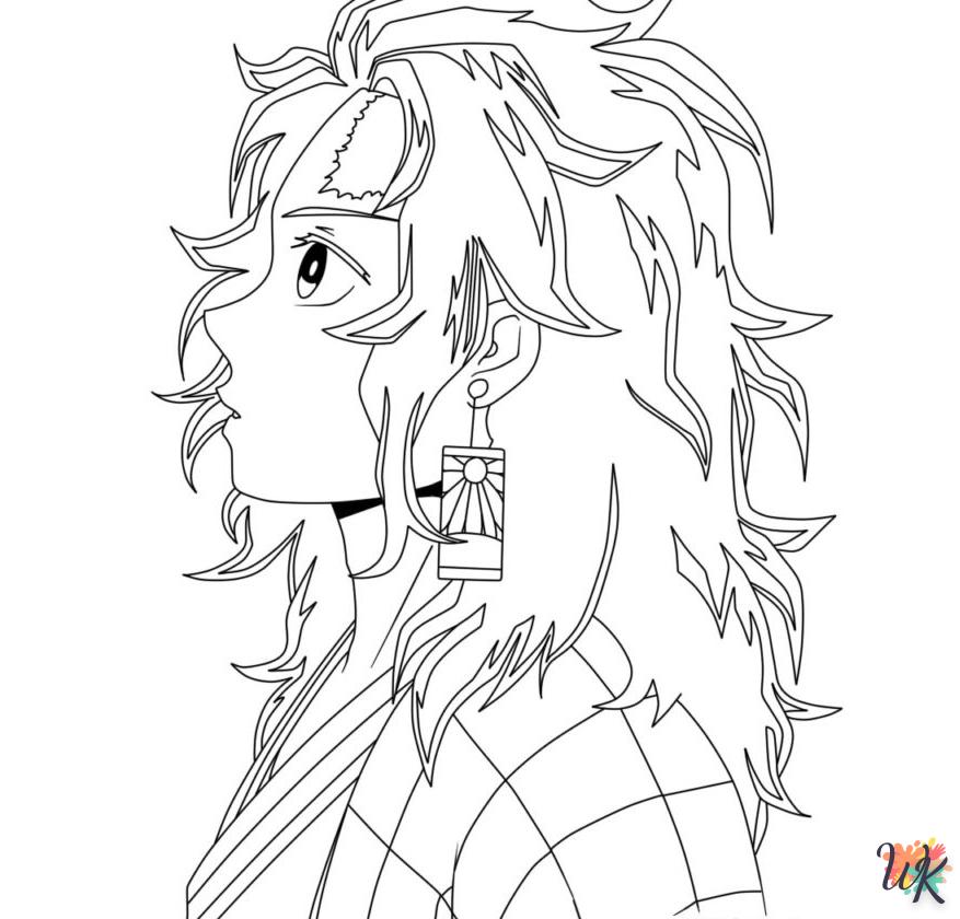 coloriage Tanjiro  a dessiner en ligne