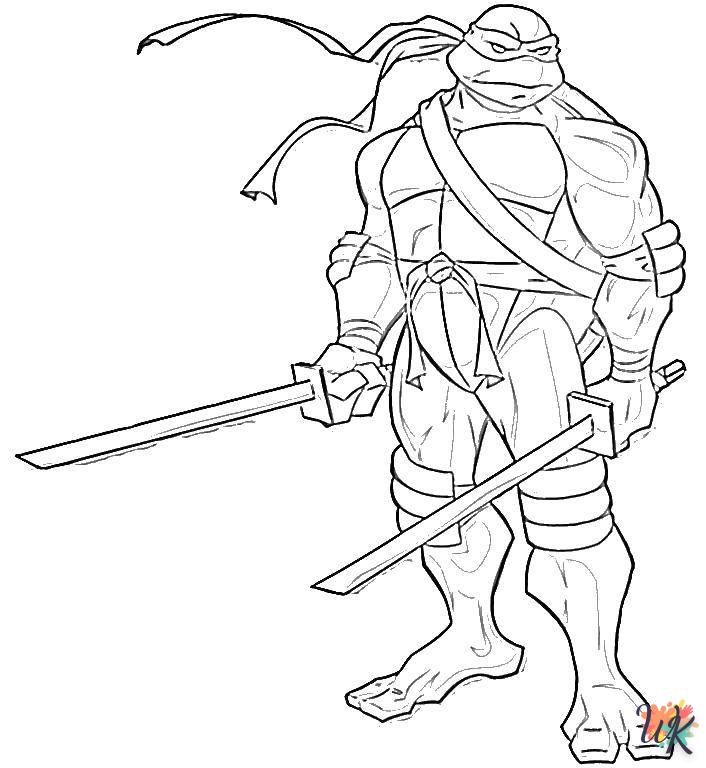 coloriage Tortues Ninja  pour enfants