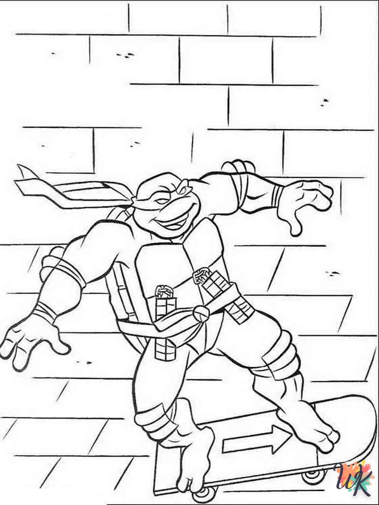 coloriage Tortues Ninja  en ligne gratuit pour 12 ans