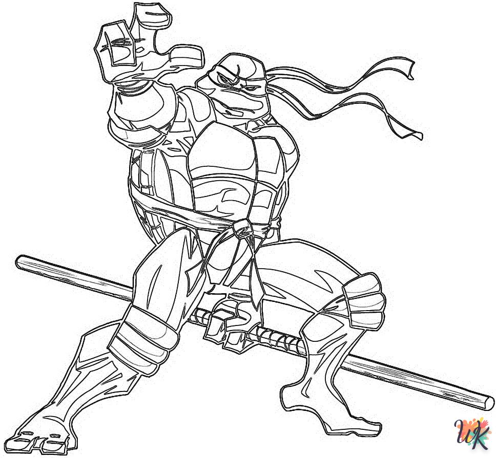 coloriage Tortues Ninja  pour enfant gratuit