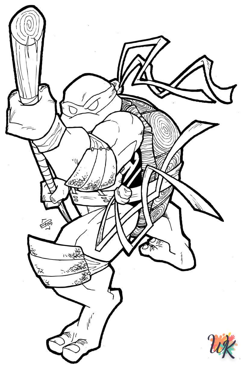 coloriage Tortues Ninja  bebe à imprimer