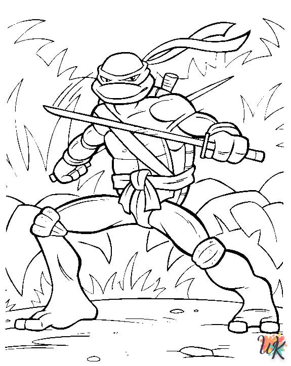 coloriage Tortues Ninja  en ligne avengers gratuit