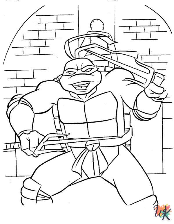 coloriage Tortues Ninja  en ligne avengers gratuit