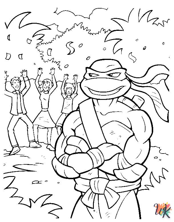 coloriage Tortues Ninja  pour enfants