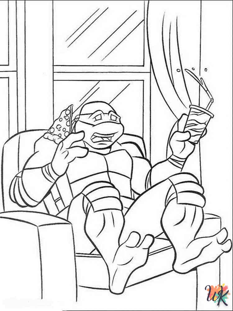 coloriage Tortues Ninja  de pour enfants