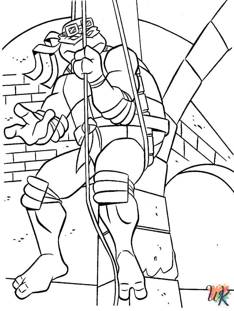 coloriage Tortues Ninja  à imprimer a4