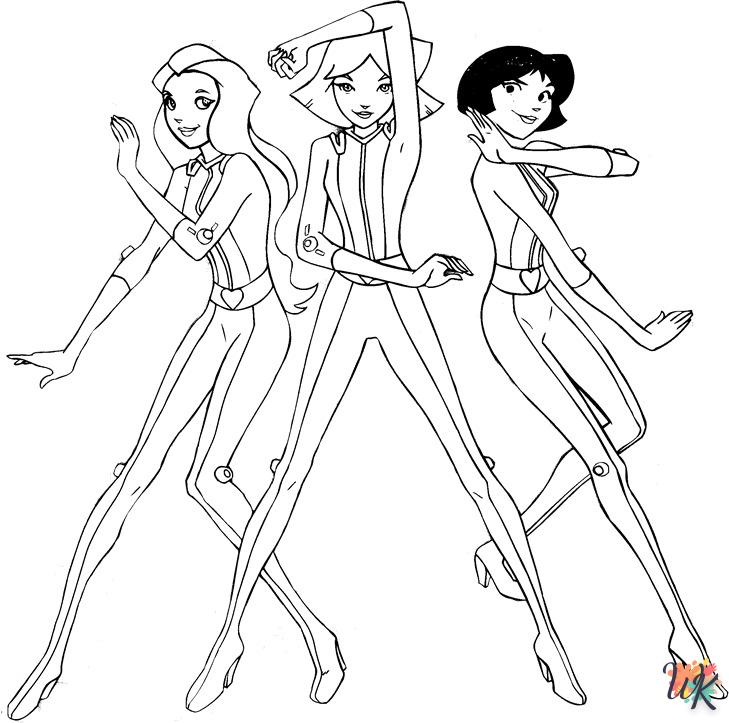 à imprimer coloriage Totally Spies
