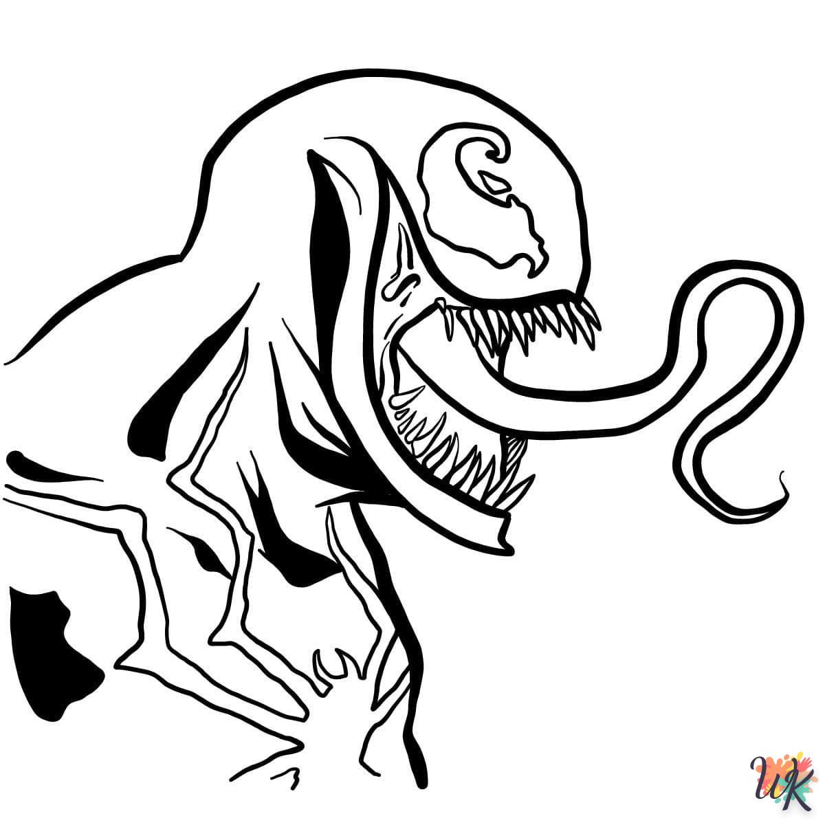 coloriage Venom  automne en ligne gratuit à imprimer