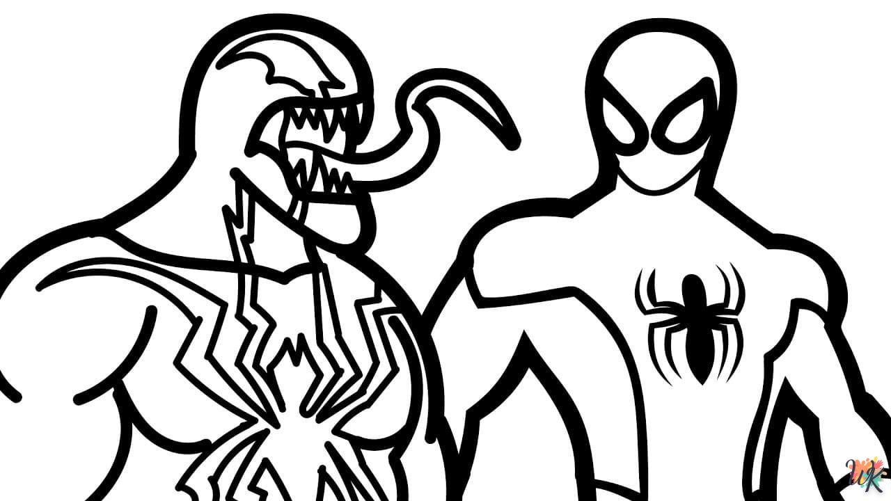 coloriage Venom  7 ans en ligne gratuit à imprimer