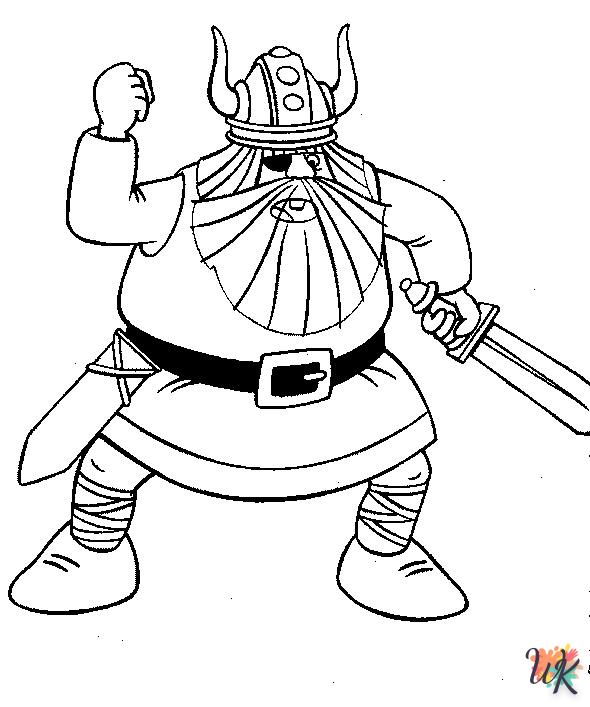 coloriage Vicky the Viking  sonic en ligne gratuit à imprimer