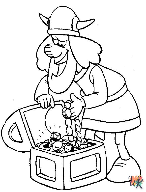 coloriage Vicky the Viking  bebe à imprimer gratuit