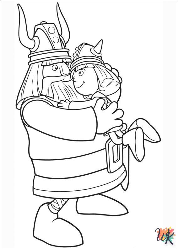 coloriage Vicky the Viking  a imprimer enfant 5 ans