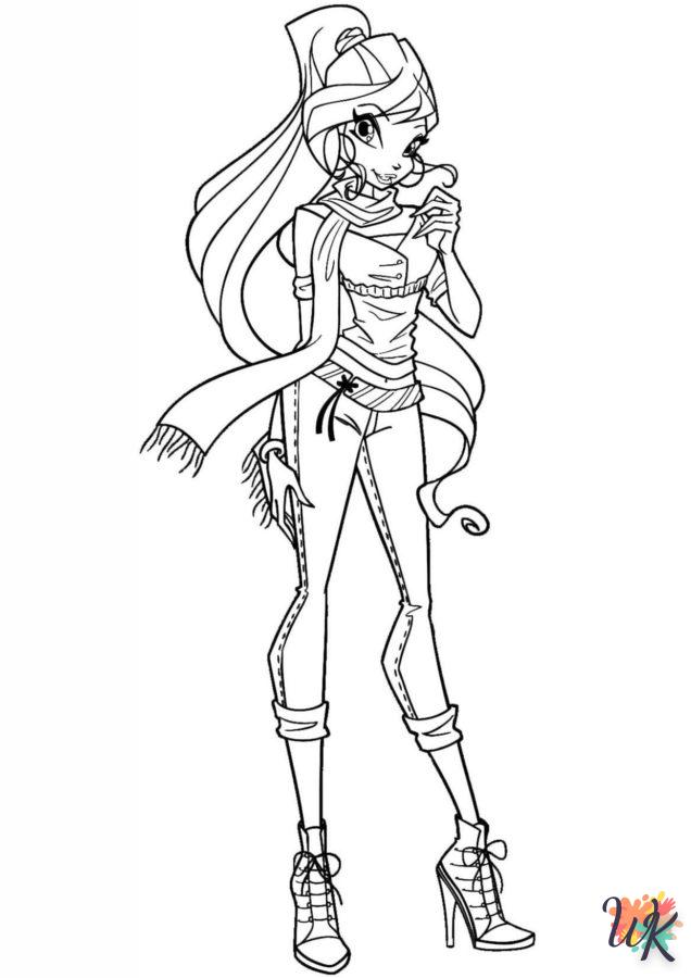 coloriage Winx Club  a telecharger