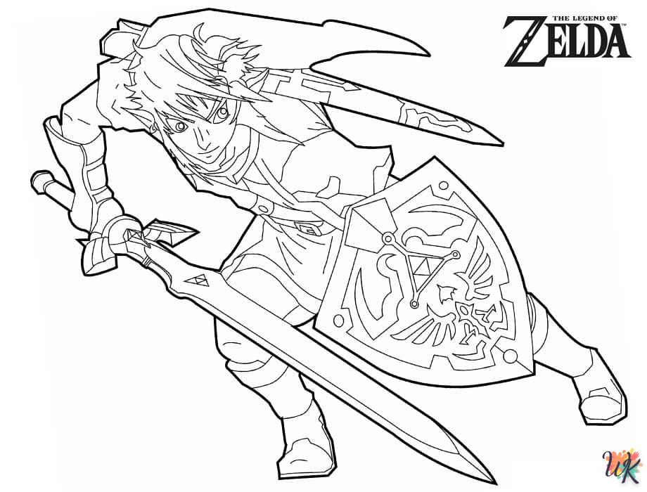 coloriage zelda  pour bebe a imprimer