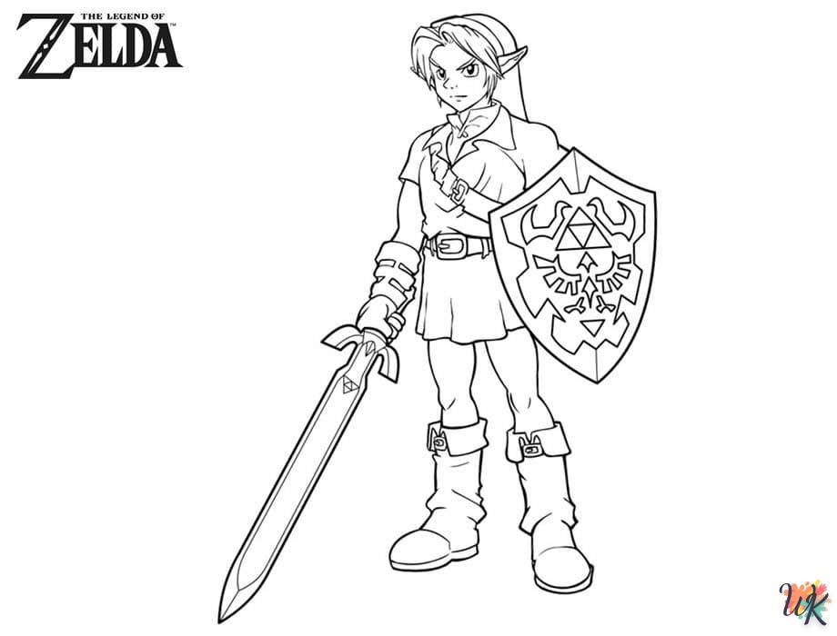 coloriage zelda  en ligne maternelle