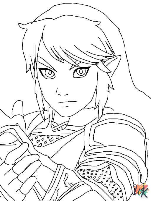 coloriage zelda  à imprimer pour enfant de 2 ans