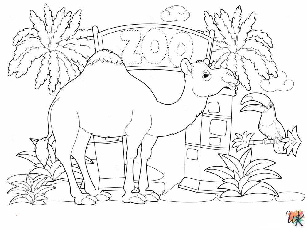 coloriage Zoo  en ligne pour bebe de 2 ans