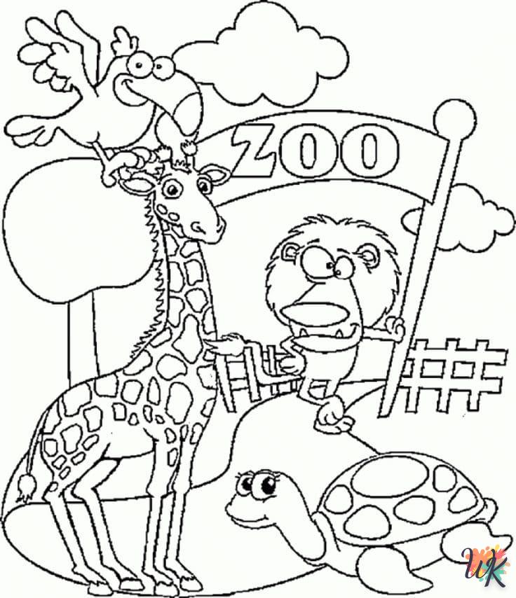 coloriage Zoo  a dessiner en ligne