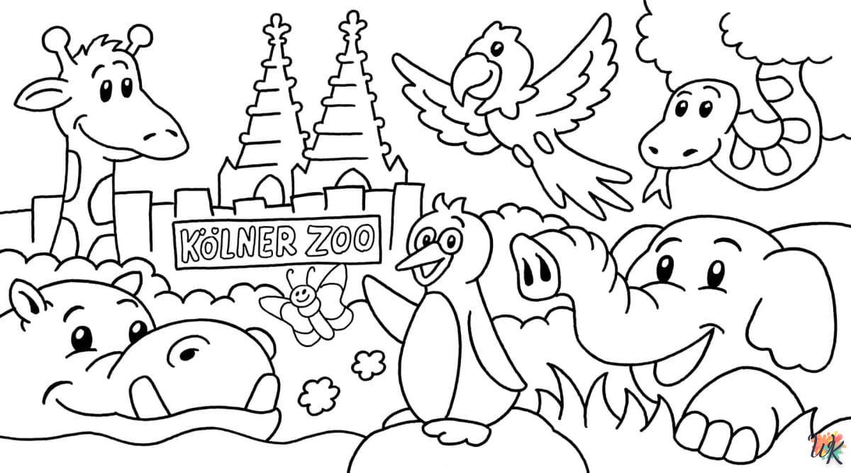 coloriage Zoo  en ligne avengers gratuit