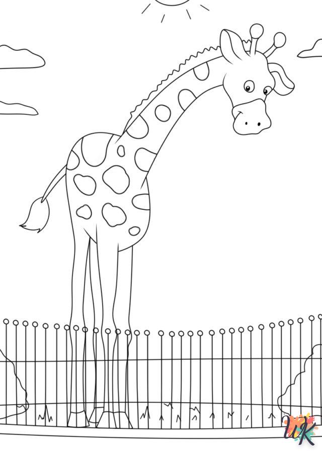 coloriage Zoo  enfant à imprimer pdf