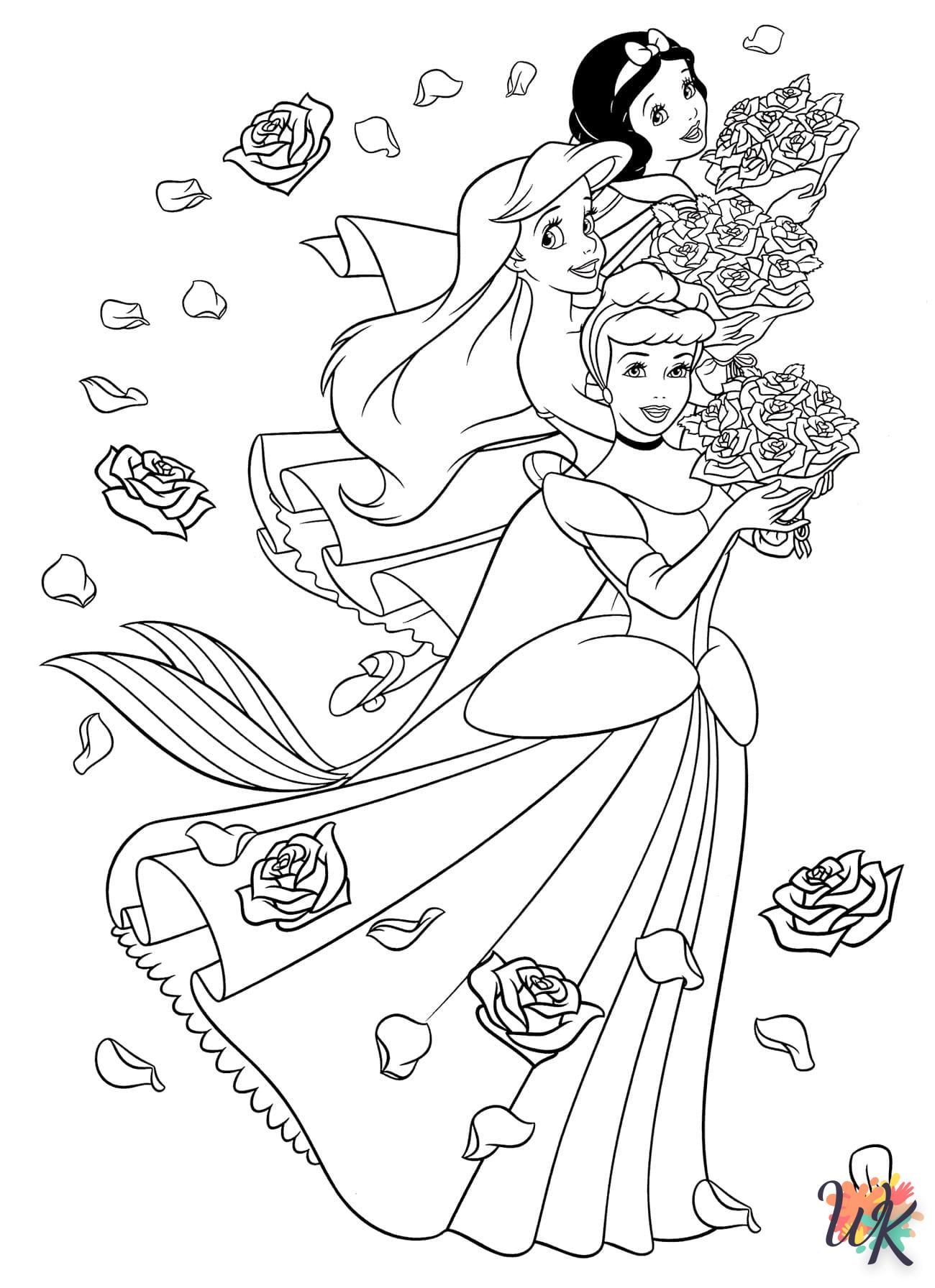coloriage Ariel la Petite Sirène  a dessiner en ligne