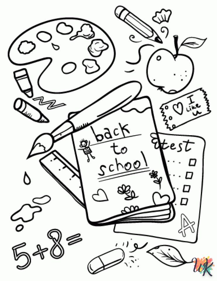 coloriage Rentrée Des Classes  en ligne 8 ans