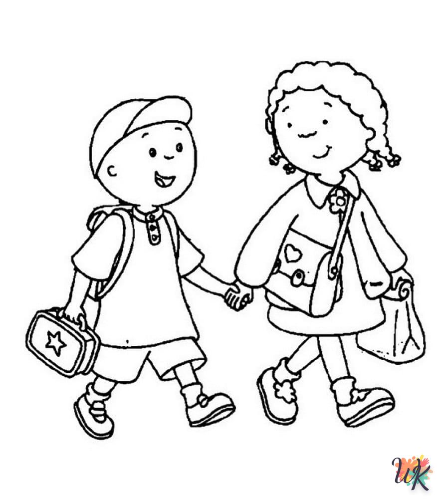 coloriage Rentrée Des Classes  pour enfant de 5 ans