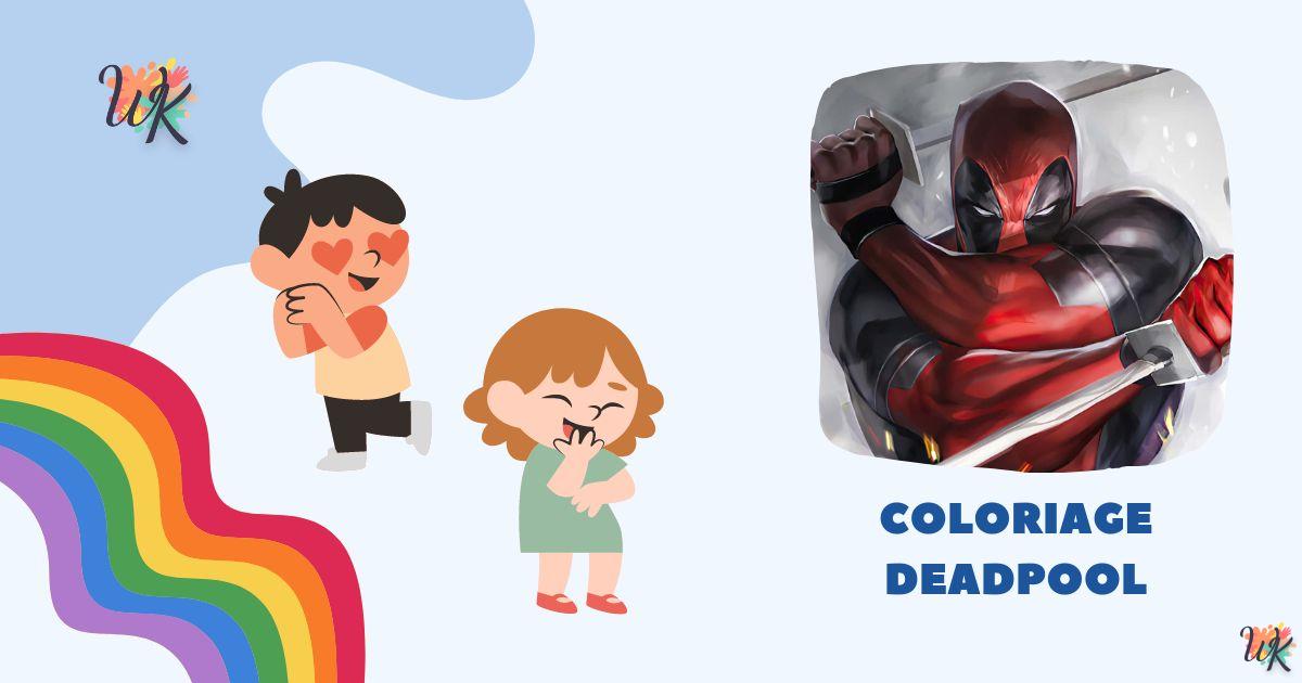 Coloriage Deadpool Marvel gratuit – Jetzt downloaden