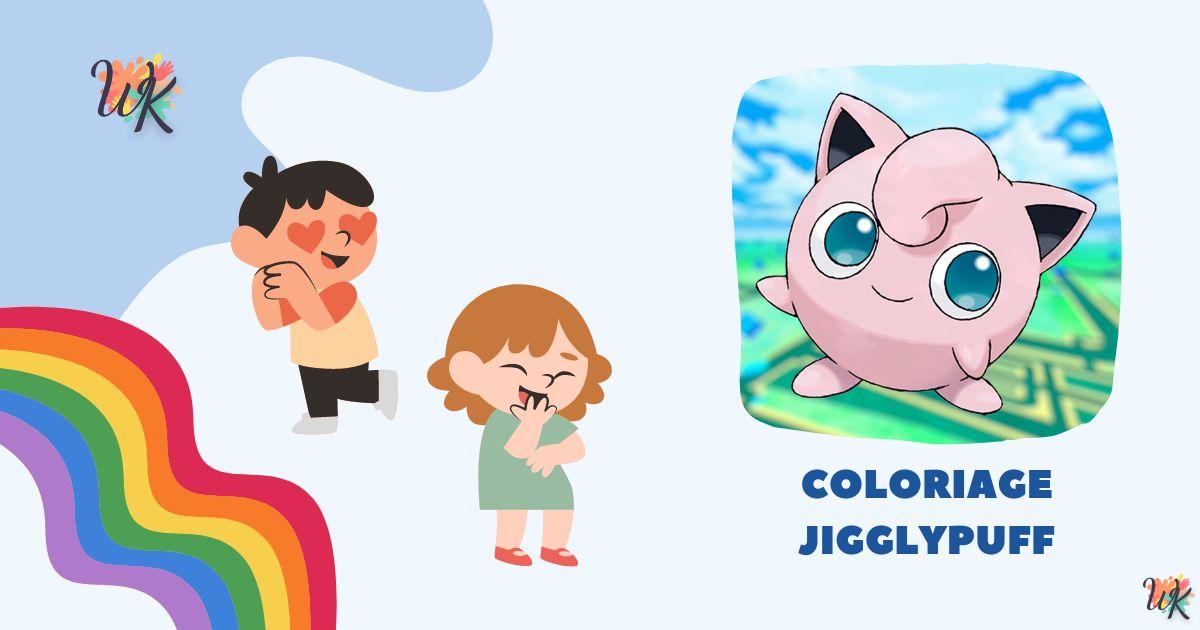 Coloriage Jigglypuff à imprimer – Très mignon et adorable