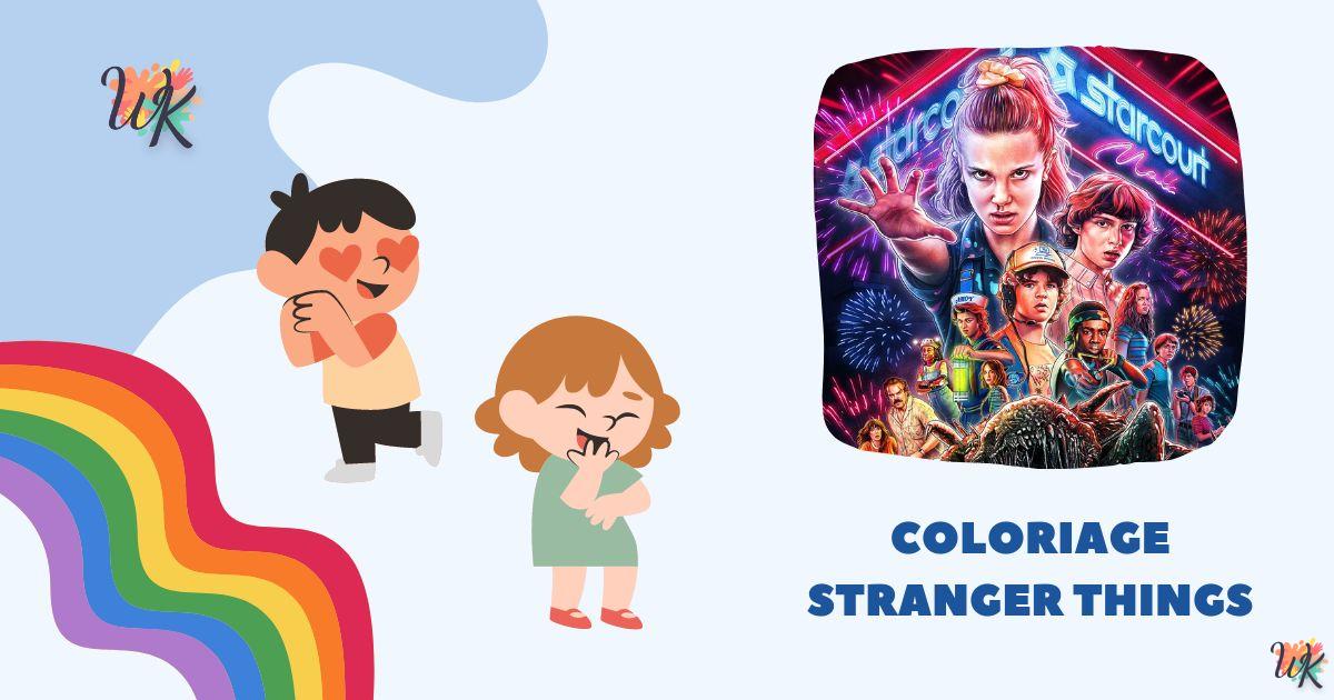 Coloriage Stranger Things gratuit à imprimer pour les fans