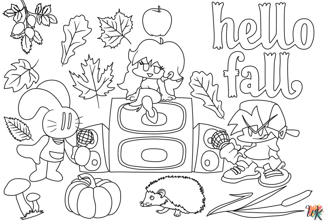 coloriage Automne  de pour enfants