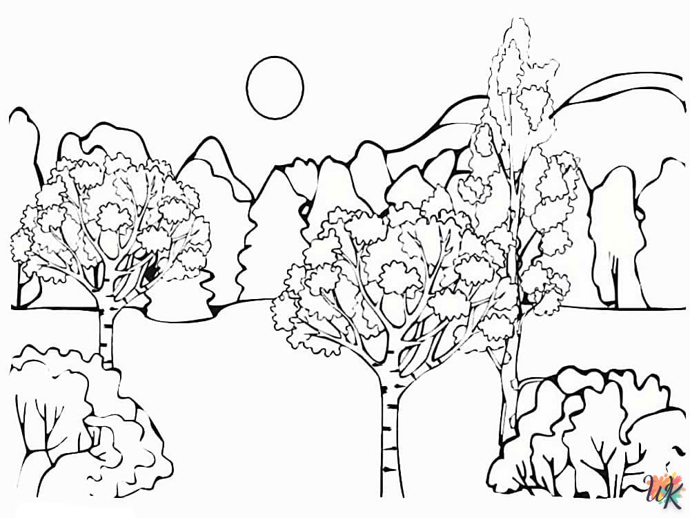 activité coloriage Automne  en ligne