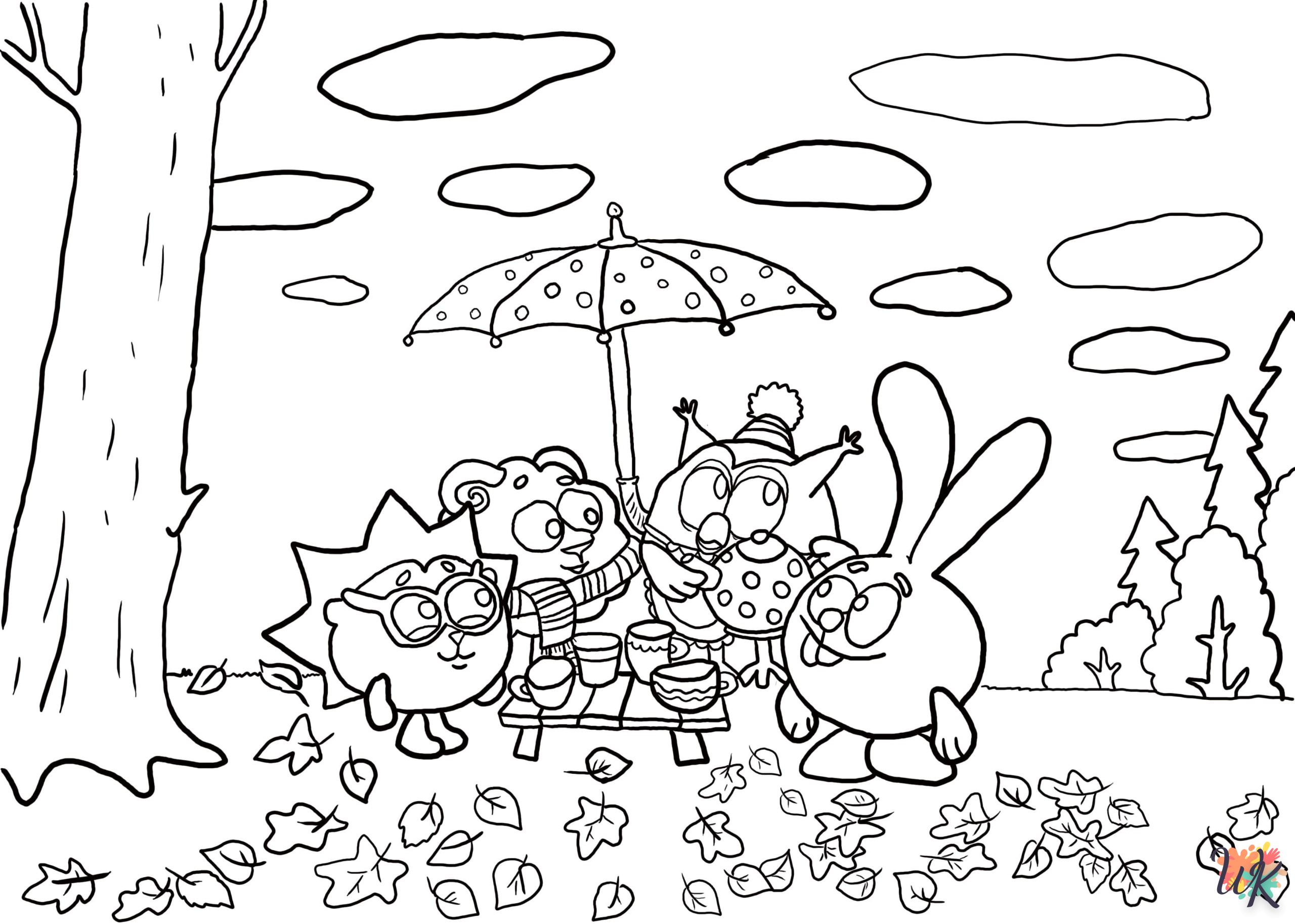 coloriage Automne  pour enfant de 2 ans