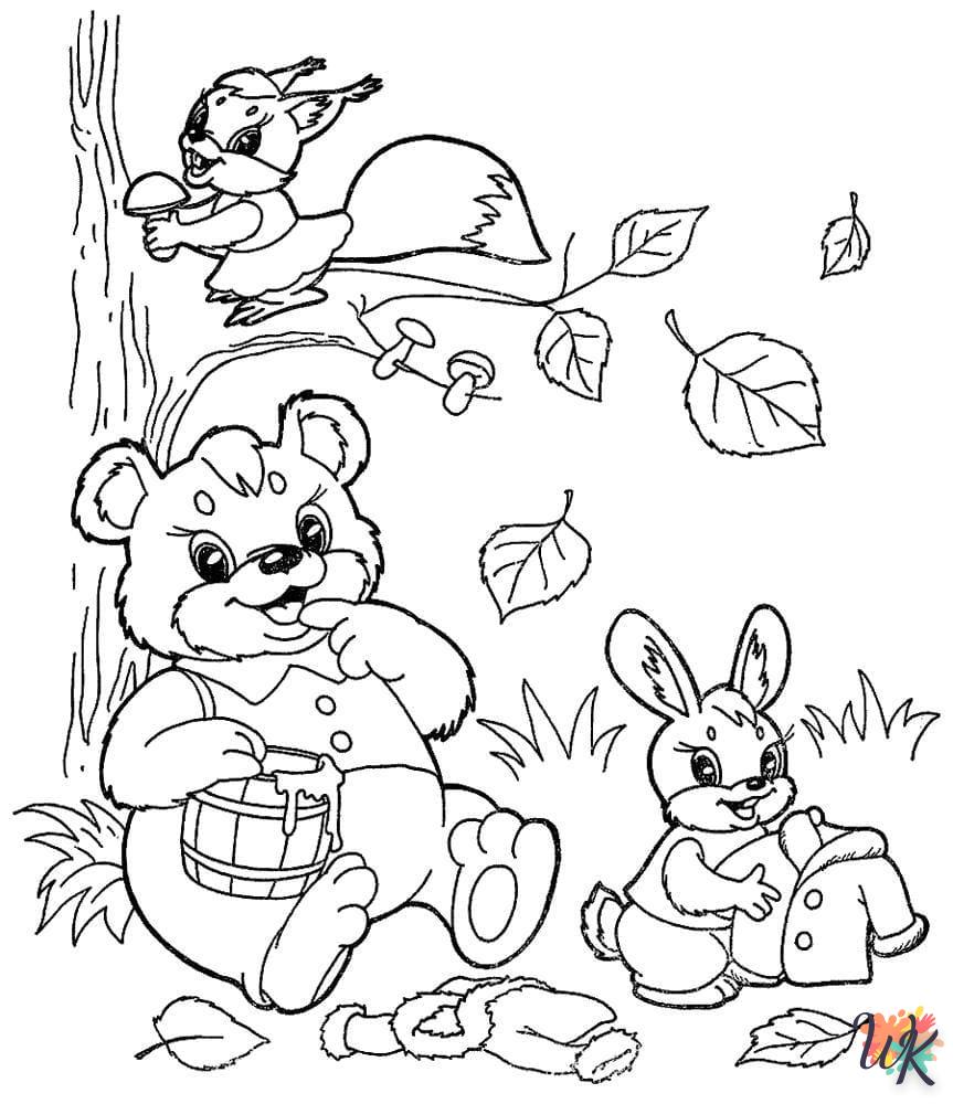 coloriage Automne  à imprimer pour enfant de 12 ans