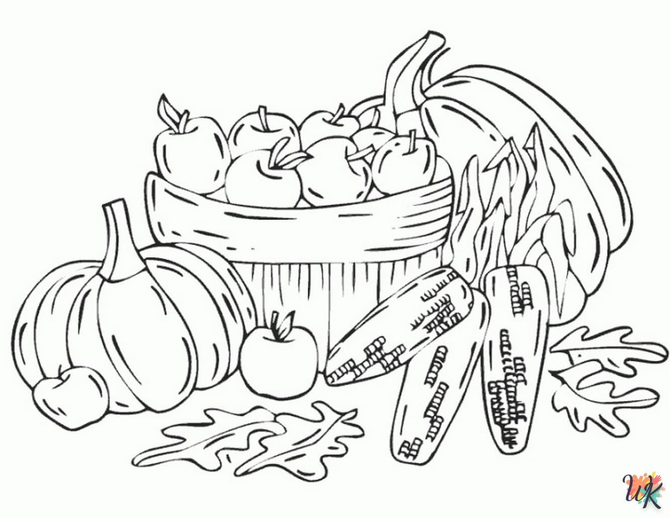 coloriage Automne  enfant 3 ans a imprimer