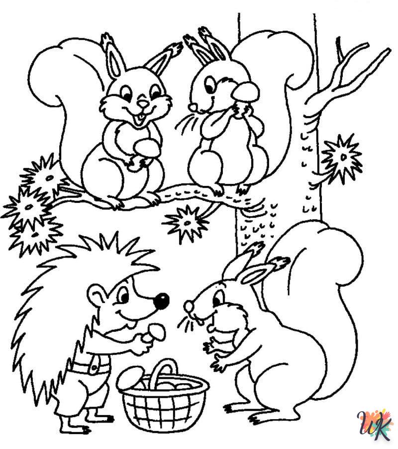 coloriage Automne  et découpage à imprimer