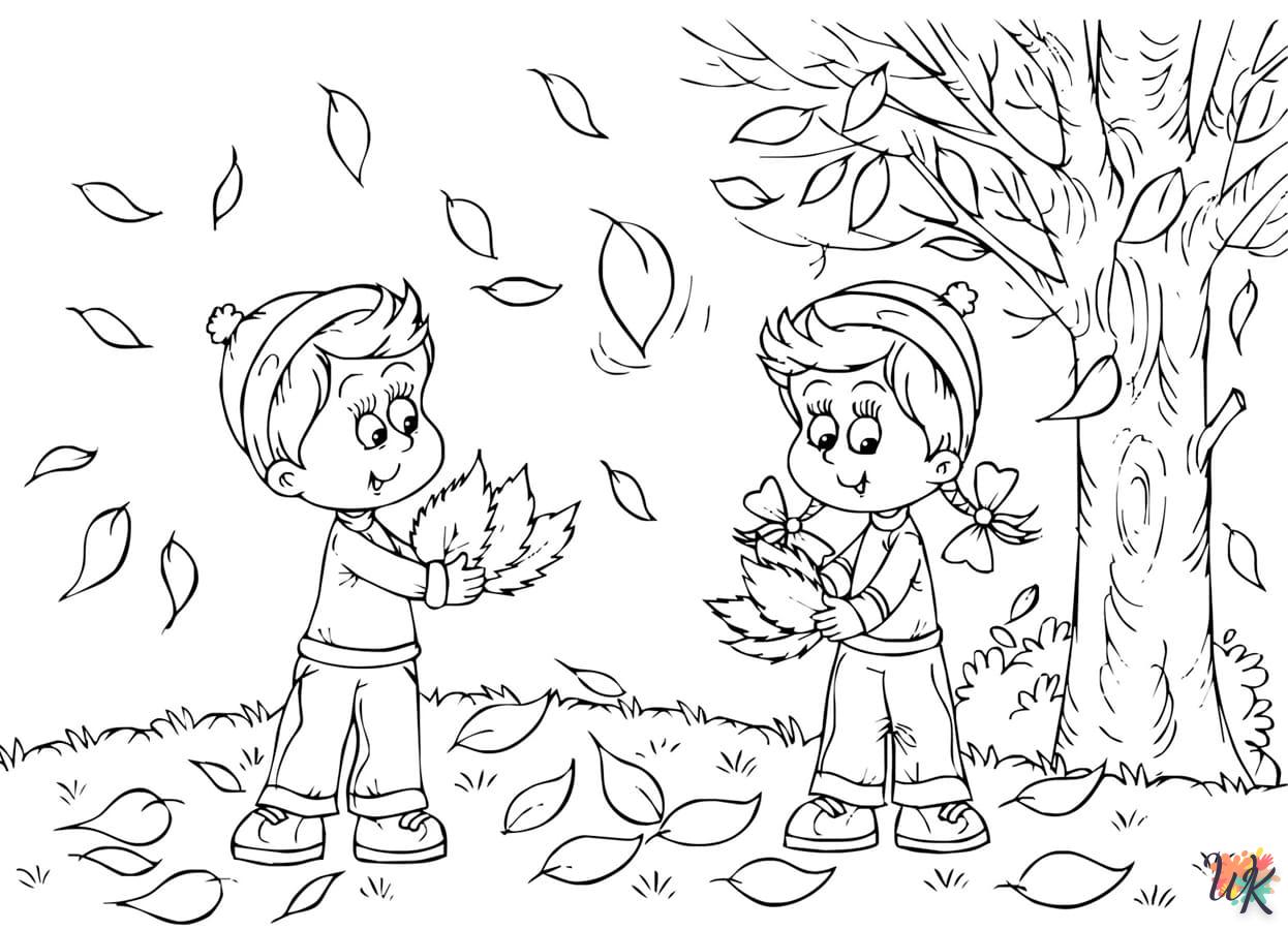 coloriage Automne  à imprimer gratuit