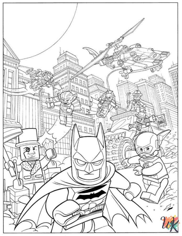 coloriage Batman  pour enfant de 4 ans