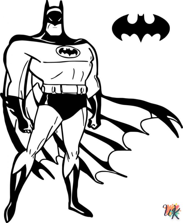 coloriage Batman  à numéro adulte en ligne gratuit