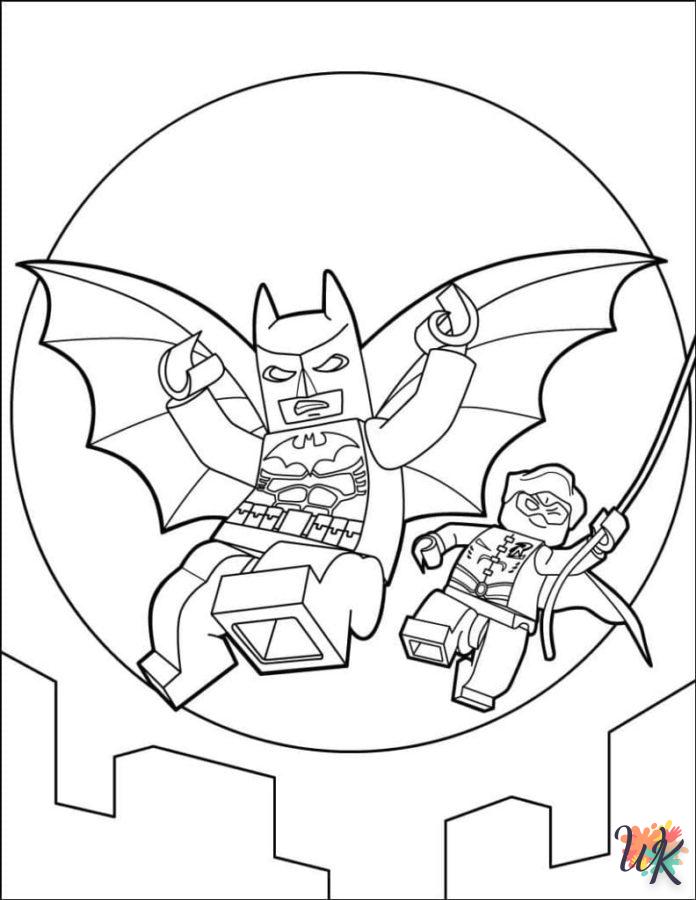 coloriage Batman  à imprimer pour enfant de 2 ans