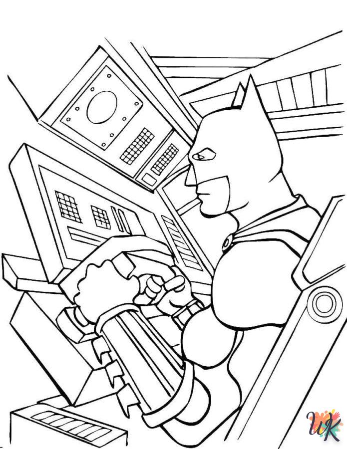 coloriage Batman  dinosaures en ligne gratuit à imprimer